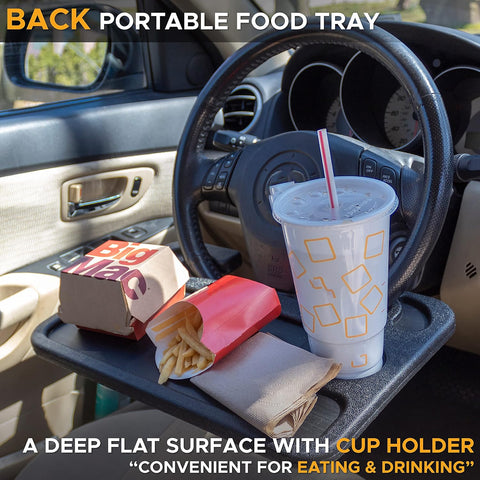 EcoNour 2 in 1 Car Steering Wheel Tray | Car Tray for Laptop