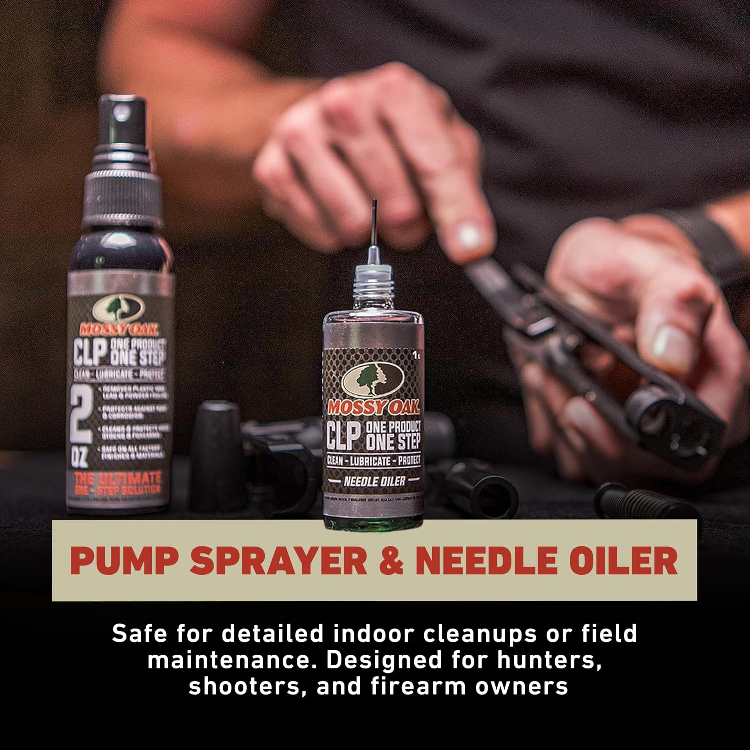 Mossy Oak CLP Gun Cleaning Oil | All-in-One Cleaner, Lubricant & Protectant | One-Step Gun Oil CLENZOIL