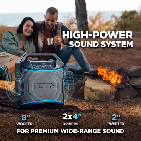 ION Block Rocker 120W Bluetooth Outdoor Speaker with Wheels
