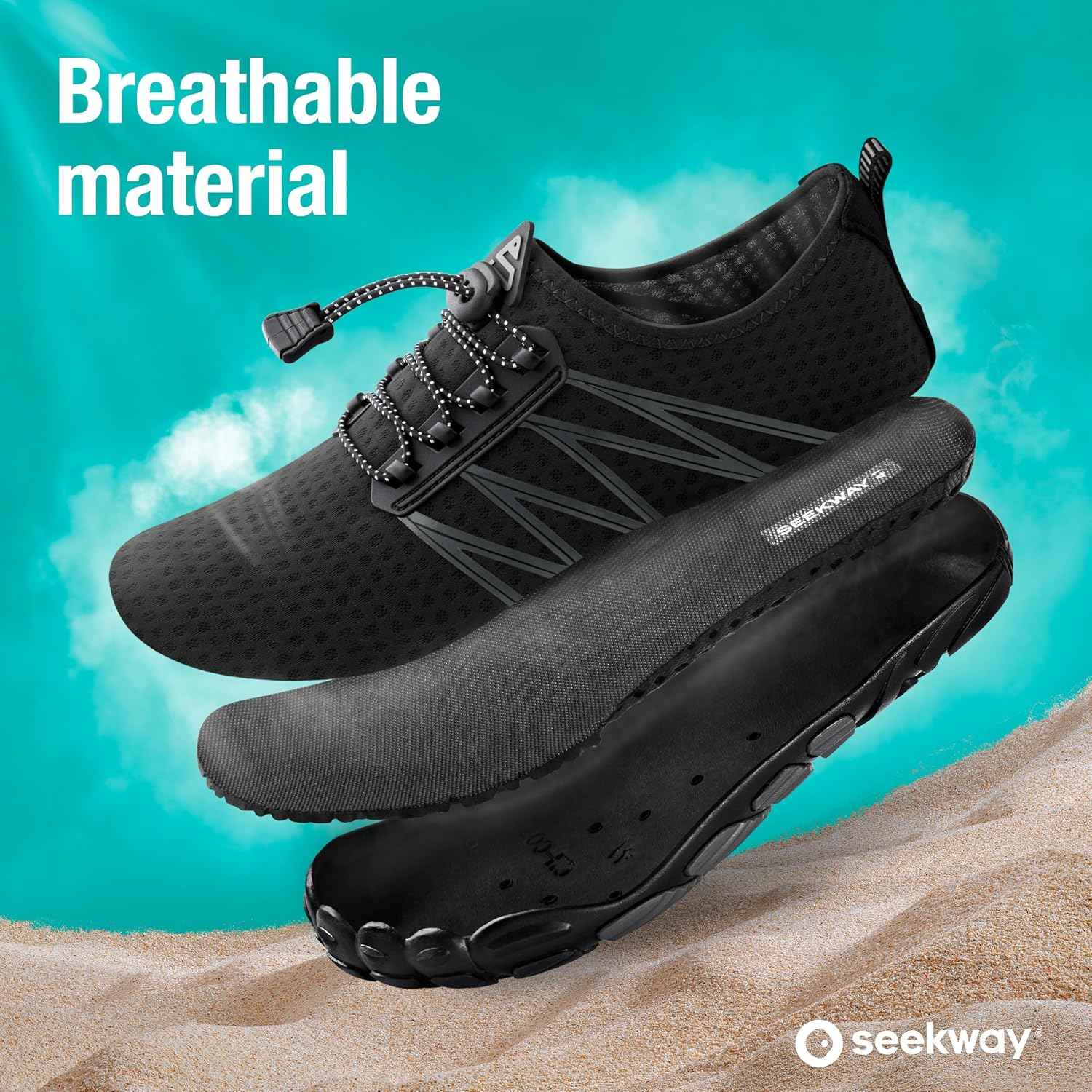 SEEKWAY Water Shoes Men Women Adult Quick-Dry Aqua Sock Barefoot for Beach Swim River Pool Lake Hiking Kayaking Surfing