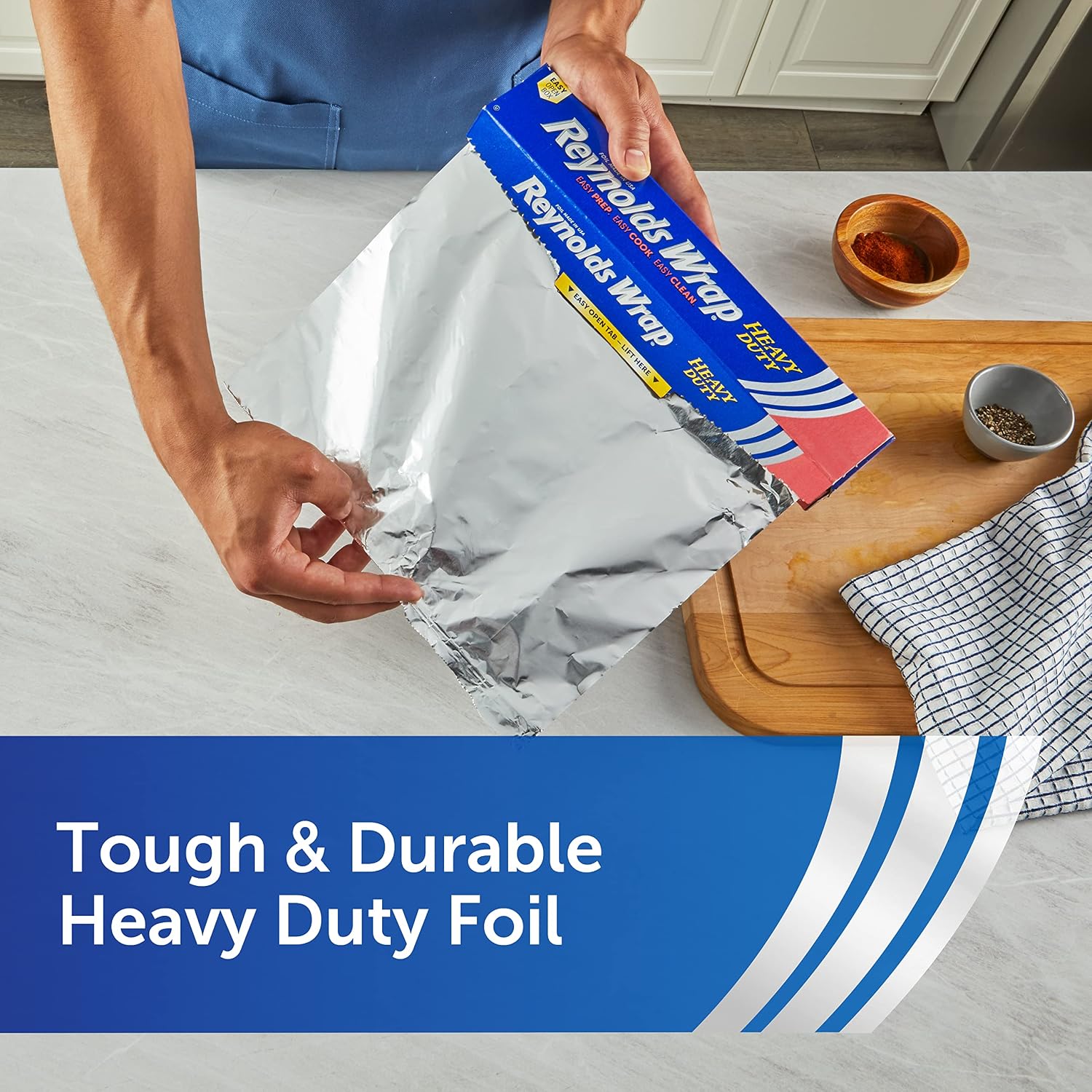 Reynolds Wrap Heavy Duty Aluminum Foil Roll, 12 Inch Wide, 50sq ft