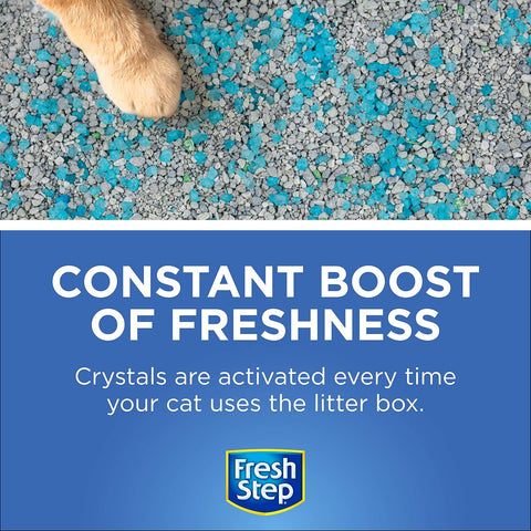 Fresh Step Cat Litter Crystals Deodorizer, Fresh Scent, 15 Oz