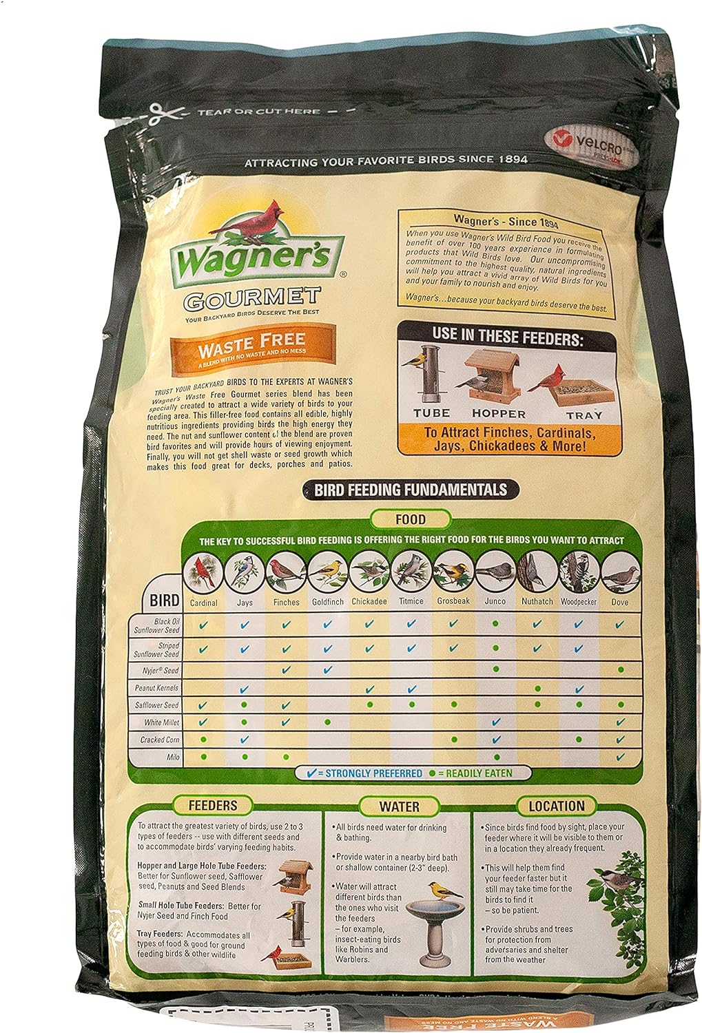 Wagner's 82056 Gourmet Waste Free Wild Bird Food, 5-Pound Bag