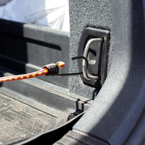 Stalwart Bungee Cords with Hooks, Red, 12-Inch, 10-Pack