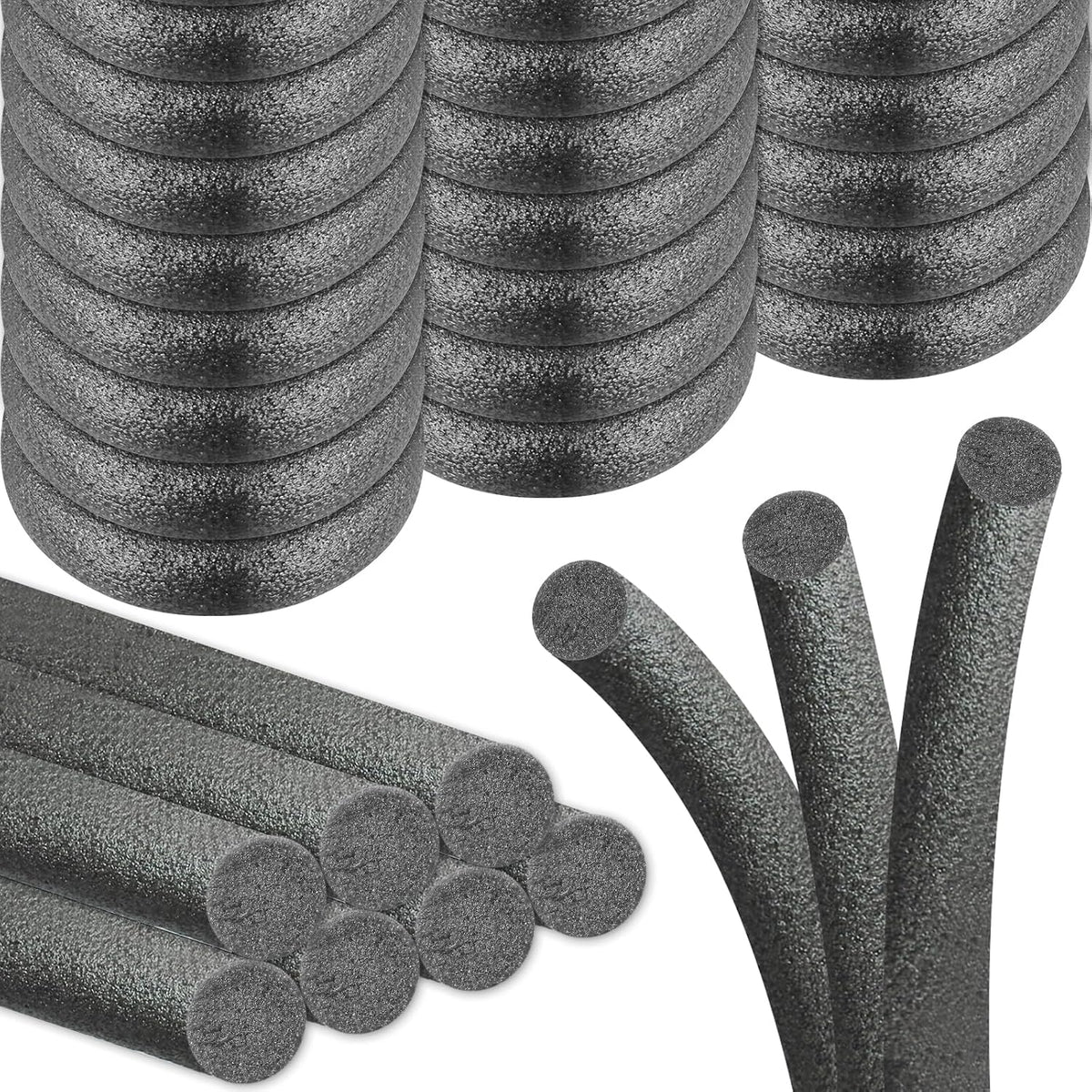Foam Backer Rod for Gaps Concrete Crack Filler Joints Foam Gap Filler Caulk Saver Backing Rod Filler Rope Concrete Joint Filler (3/4 Inch x 10 Feet)