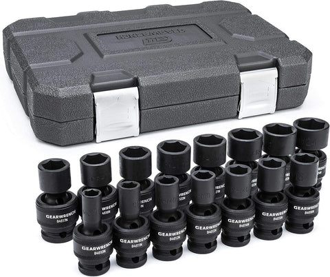 GEARWRENCH 15 Piece 1/2" Drive Universal Impact Metric Socket Set | 84939N