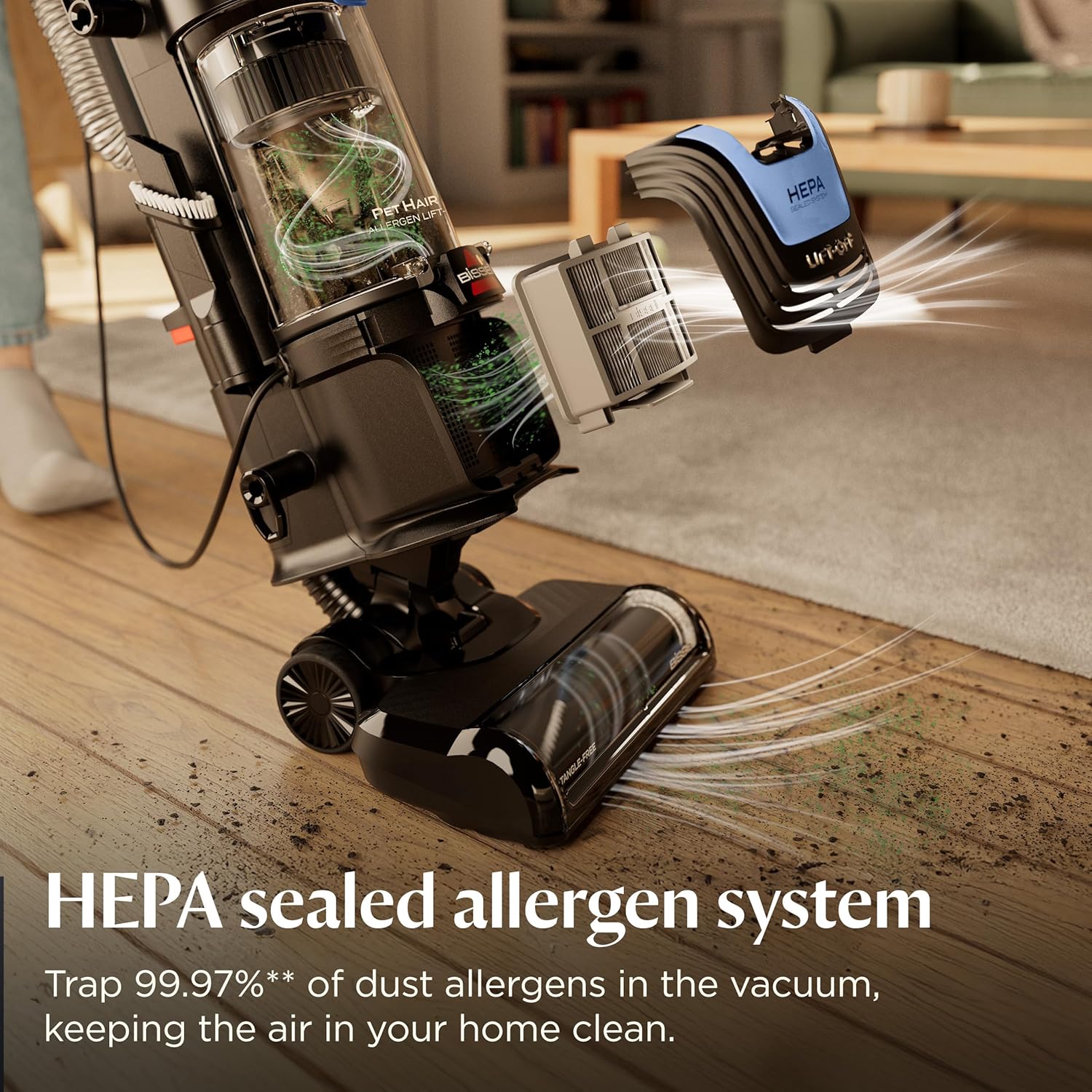Bissell Pet Hair Eraser Allergen Lift-Off, HEPA, 39883
