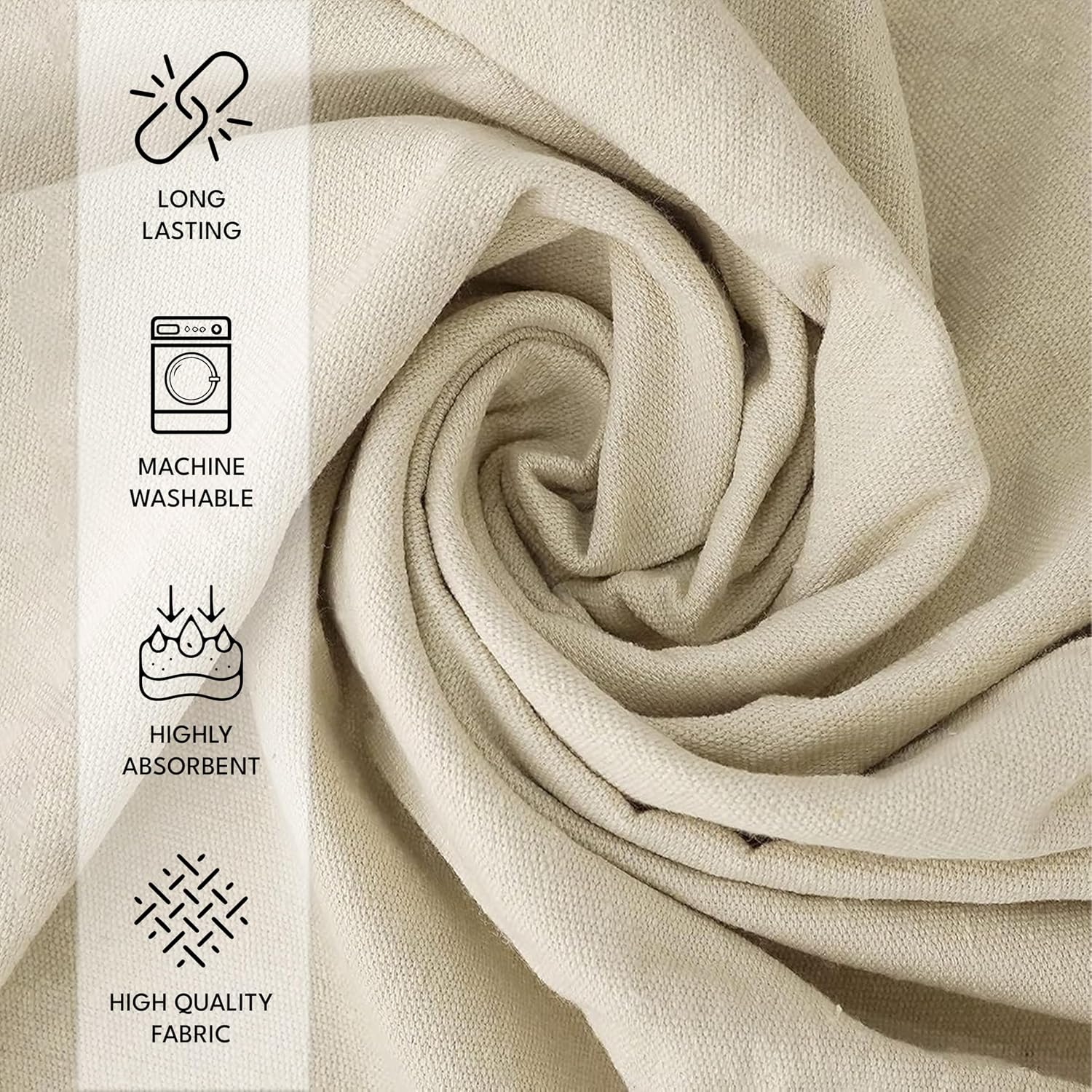 Canvas Painters Drop Cloth (Size 9 x 12 Feet - Pack of 2) - Pure Cotton Paint Drop Cloth for Painting, Curtains, Furniture & Floor Protection - All Purpose Thick Canvas tarp with Double Stitched Edges