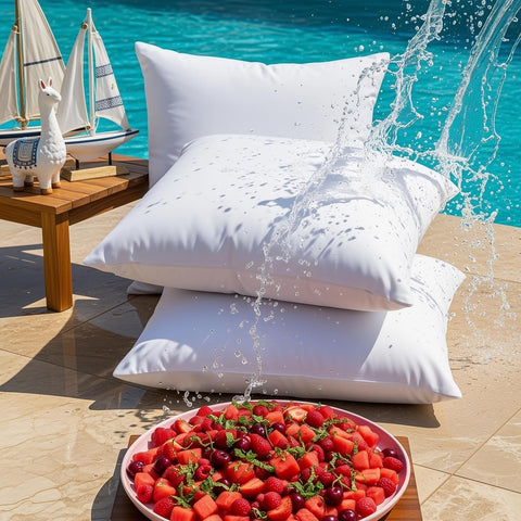 Utopia Bedding 18x18 Outdoor Pillows, Water Resistant Throw Pillows, 2-Pack