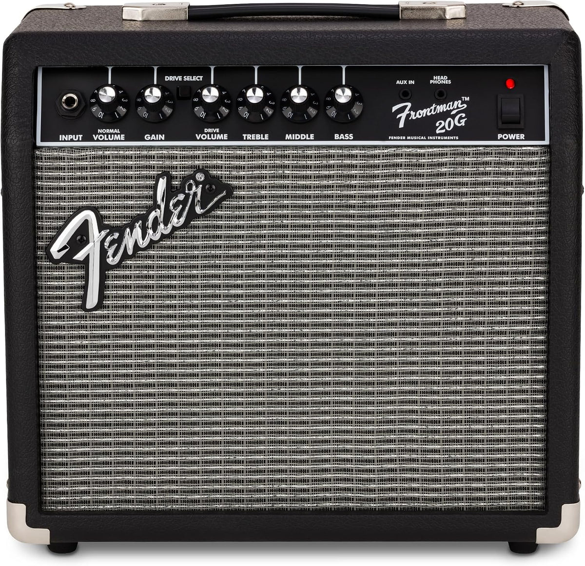 Fender Frontman 20G Electric Guitar Amplifier, 20-Watt Amp, 8" Speaker
