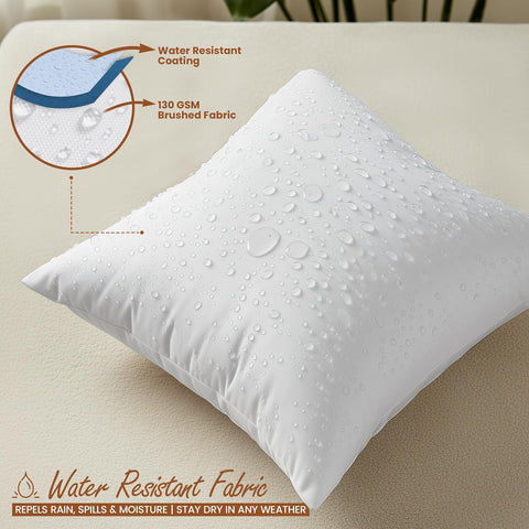 Utopia Bedding 18x18 Outdoor Pillows, Water Resistant Throw Pillows, 2-Pack