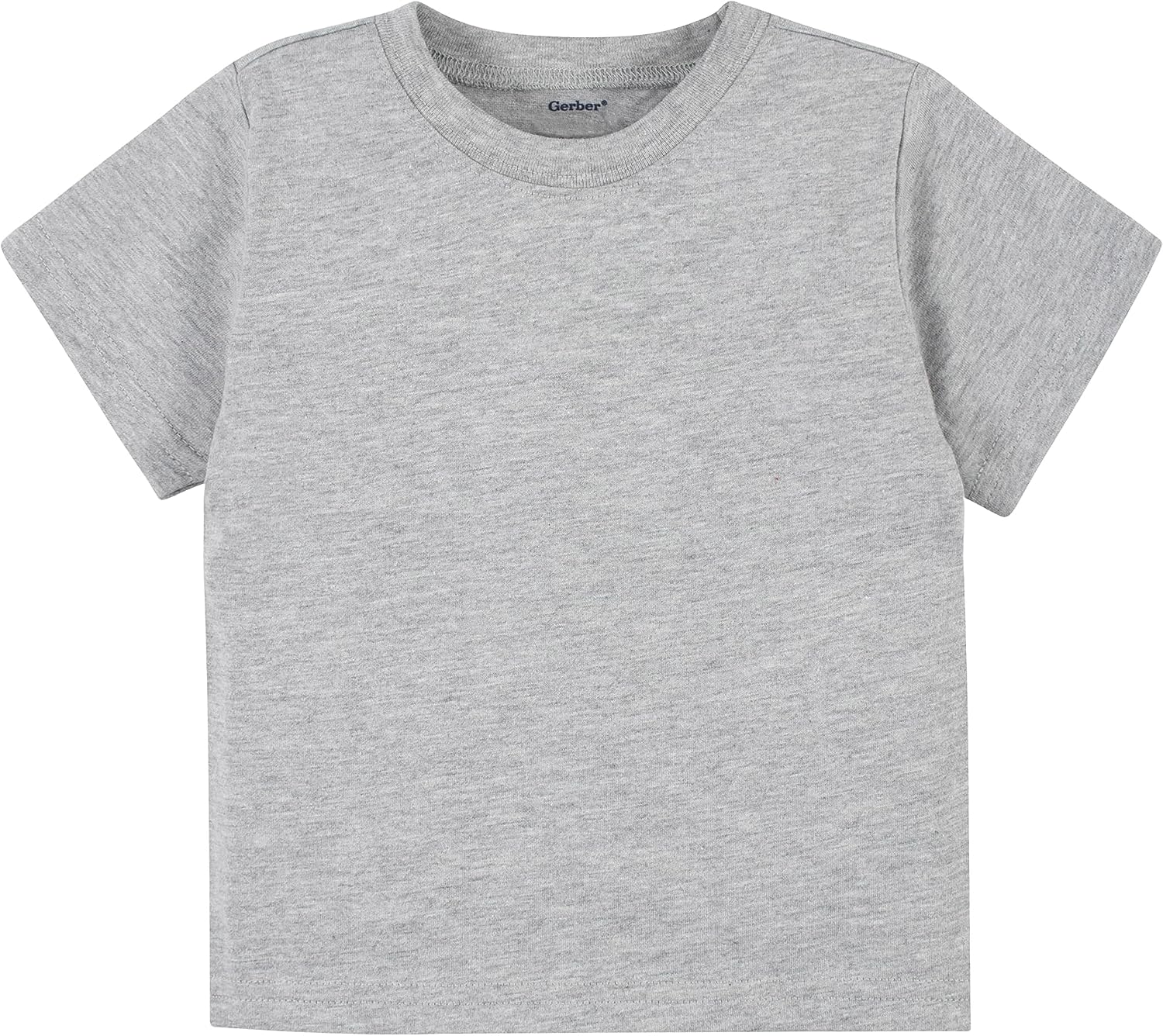 Gerber Baby & Toddler 5-Pack Solid Short Sleeve T-Shirts Jersey 160 GSM