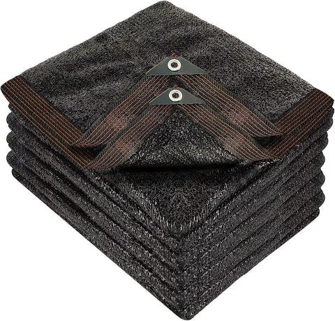 winemana 20 x 20 FT Black Shade Cloth, Durable Mesh Tarp Garden Sun Shade