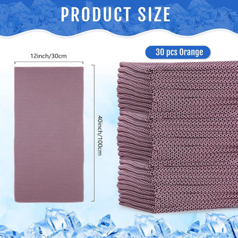Hosuly 30 Pack Cooling Towels 40"x12"