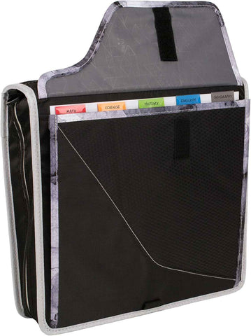 Five Star Zipper Binder, 3 Inch 3-Ring Binder with D Rings, Removable Padded Case, 5-Tab Expanding File and Multi-Use Strap, 850 Sheet Capacity, Black/Gray (29296IT8)