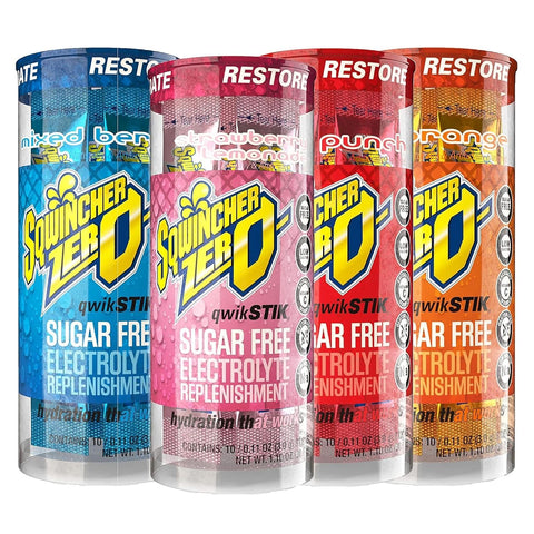 Sqwincher Qwik Stik, Sugar Free, Assorted Flavors, .11oz Packet, 200 Pack