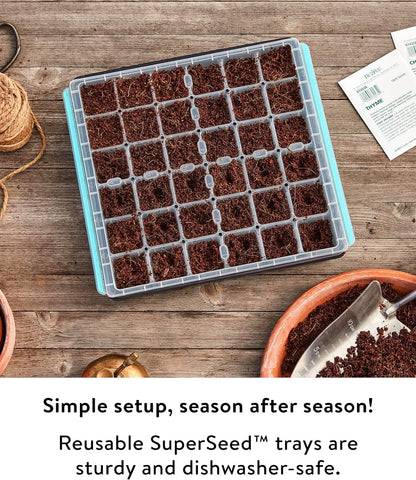 Burpee SuperSeed 36-Cell Reusable Seed Starting Tray for Indoor Seedlings