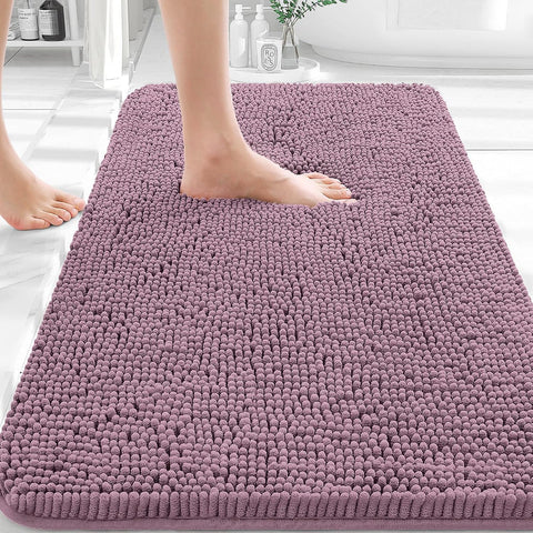 OLANLY Bathroom Rugs 36x24, Extra Soft Absorbent Chenille Bath Rugs