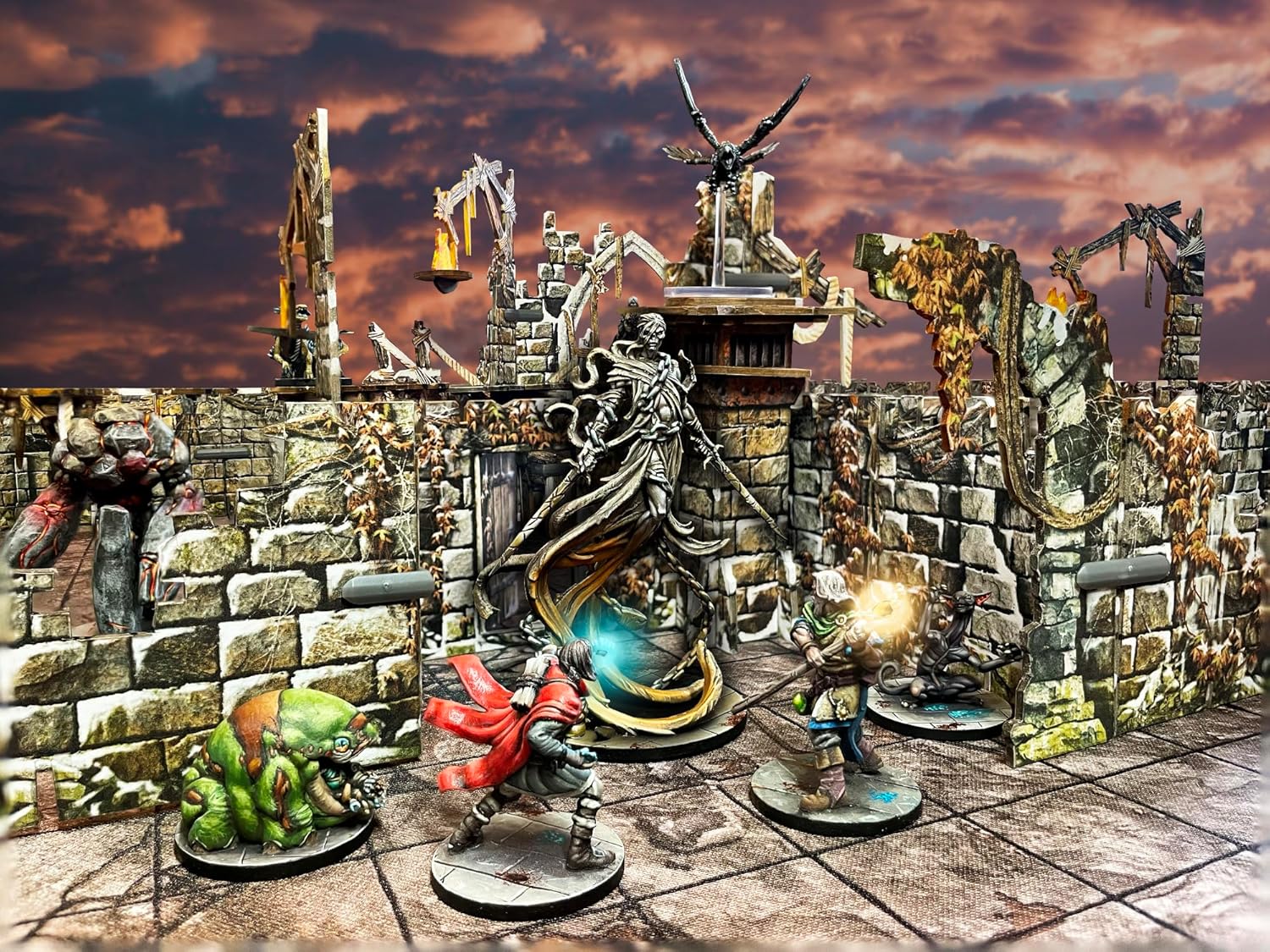 Maladum The Forbidden Creed Expansion - Fantasy Dungeon Crawler Game Immersive Terrain Solo, Co-op and Adversarial Play