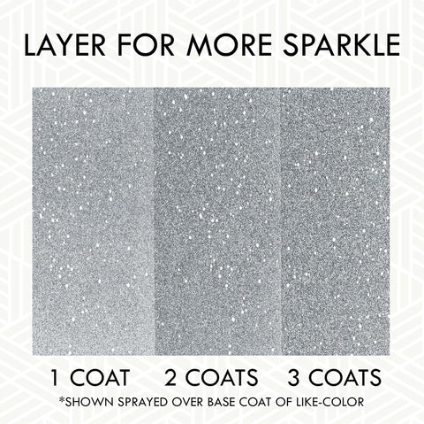 Rust-Oleum 301814 Specialty Glitter Spray Paint, 10.25 oz, Silver