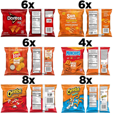 Frito Lay SPPPOA040133 Cheesy Mix Variety Pack, (Pack of 40)