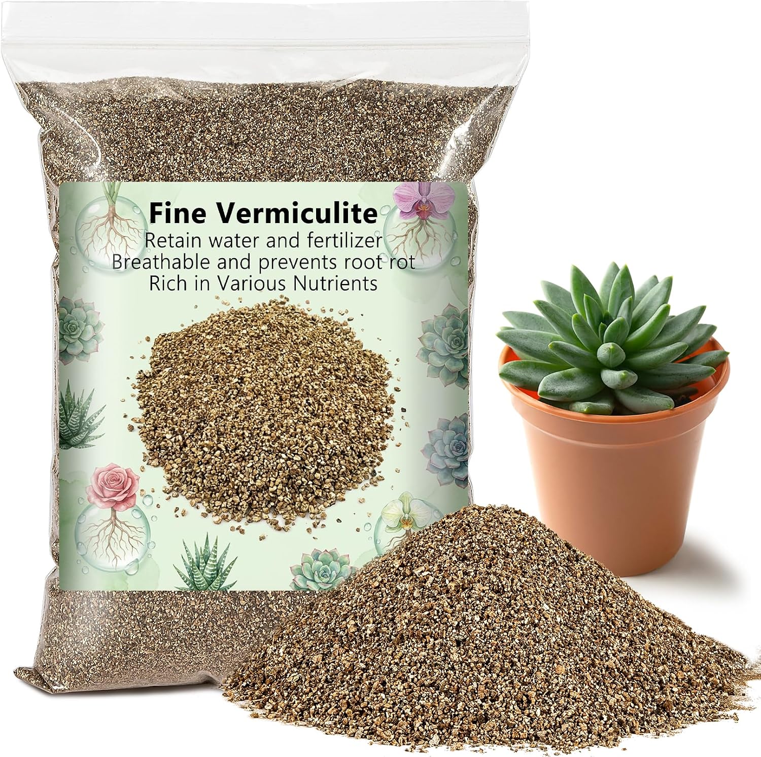 Sukh 29oz Organic Vermiculite for Plants - Gardening & Potting Supplies