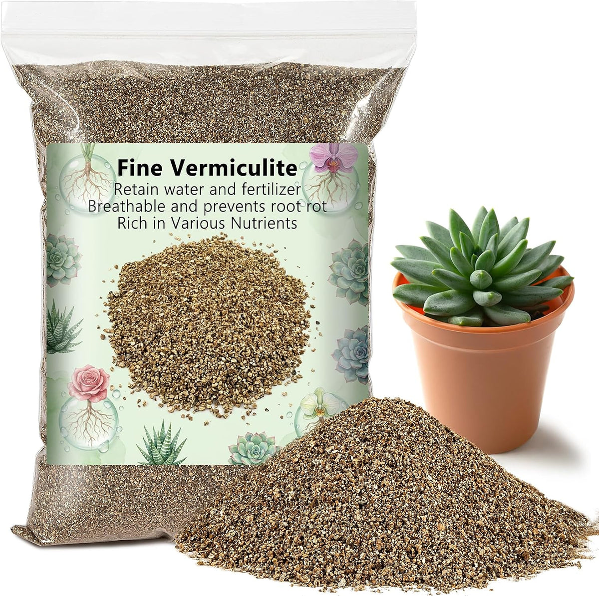 Sukh 29oz Organic Vermiculite for Plants - Gardening & Potting Supplies
