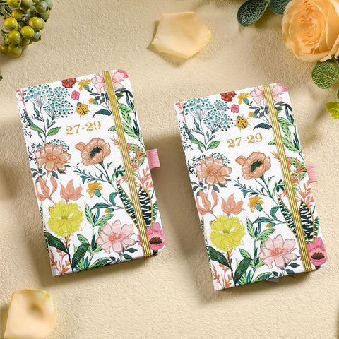 2027-2029 Pocket Planner/Calendar - Jan 2027 - Dec 2029, 3 Year Monthly Planner 2027-2029, 3.8" x 6.3", Small/Purse Planner 36 Months with Pen Holder, Inner Pocket, Elastic Closure and 61 Notes Pages