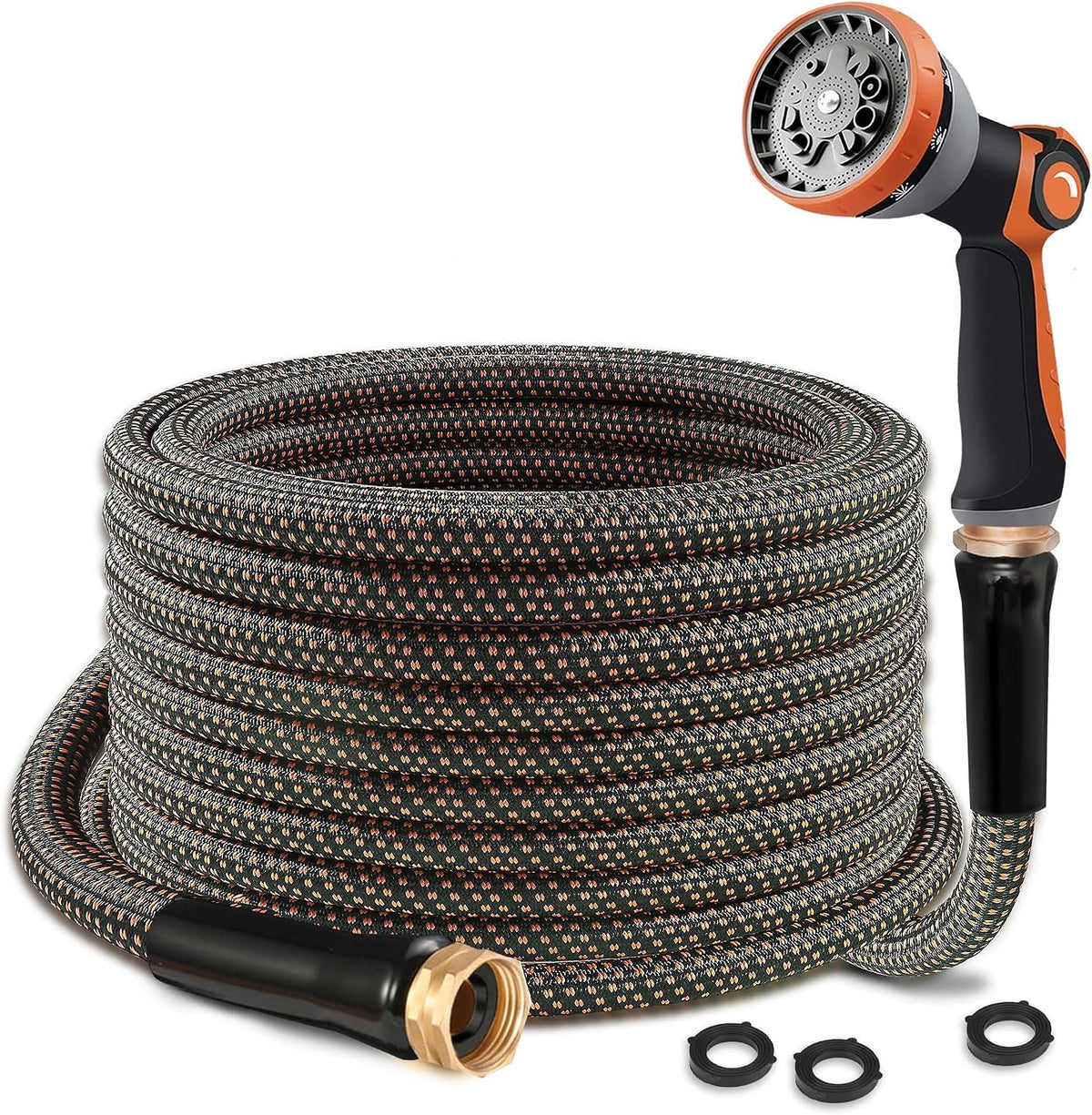 Garden Hose 25FT, Ultra Lightweight with 10-Function Nozzle