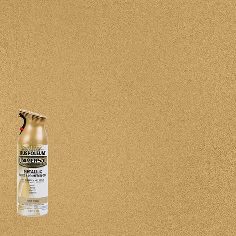 Rust-Oleum Universal All Surface Metallic Spray Paint, Pure Gold