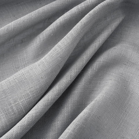 MIULEE Grey Linen Curtains 37x84 Inch Length Gray 2 Panels