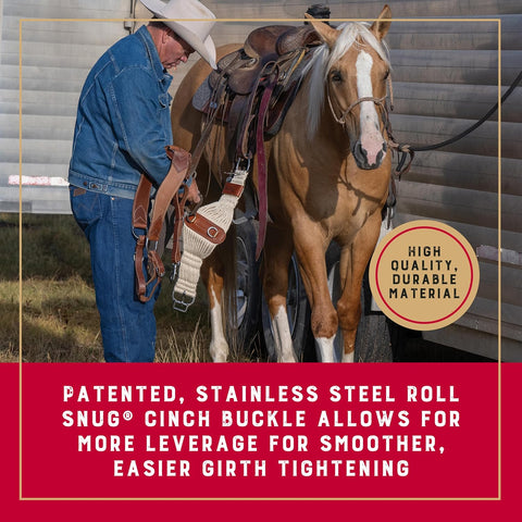 Weaver Equine 30" Roper Mohair Cinch, Mohair Blend, 27-Strand