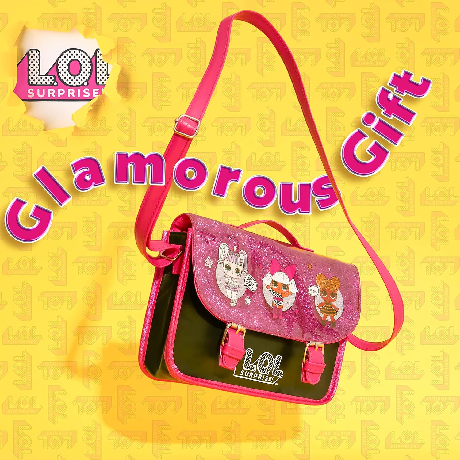 L.O.L. Surprise! Girls Handbag - Kids Crossbody Shoulder Bag Adjustable Strap - LOL Gifts for Girls