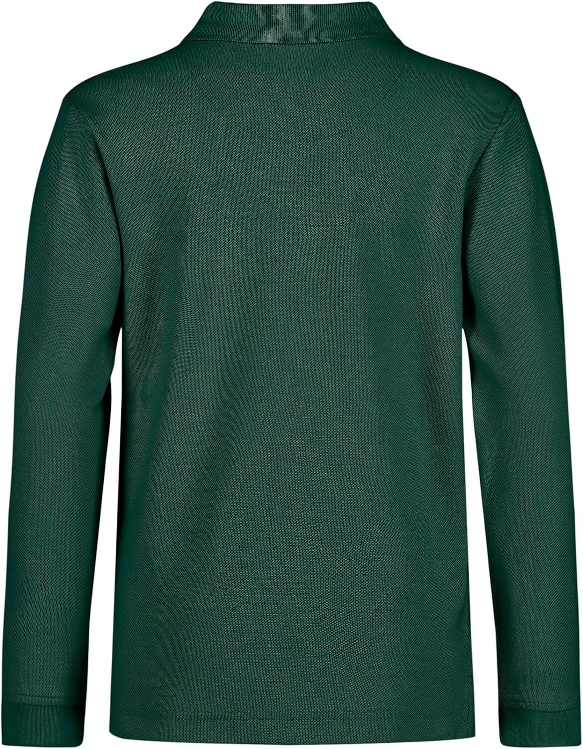 Nautica Boys' School Uniform Long Sleeve Polo Shirt, Button Closure, Comfortable, Breathable Fabric