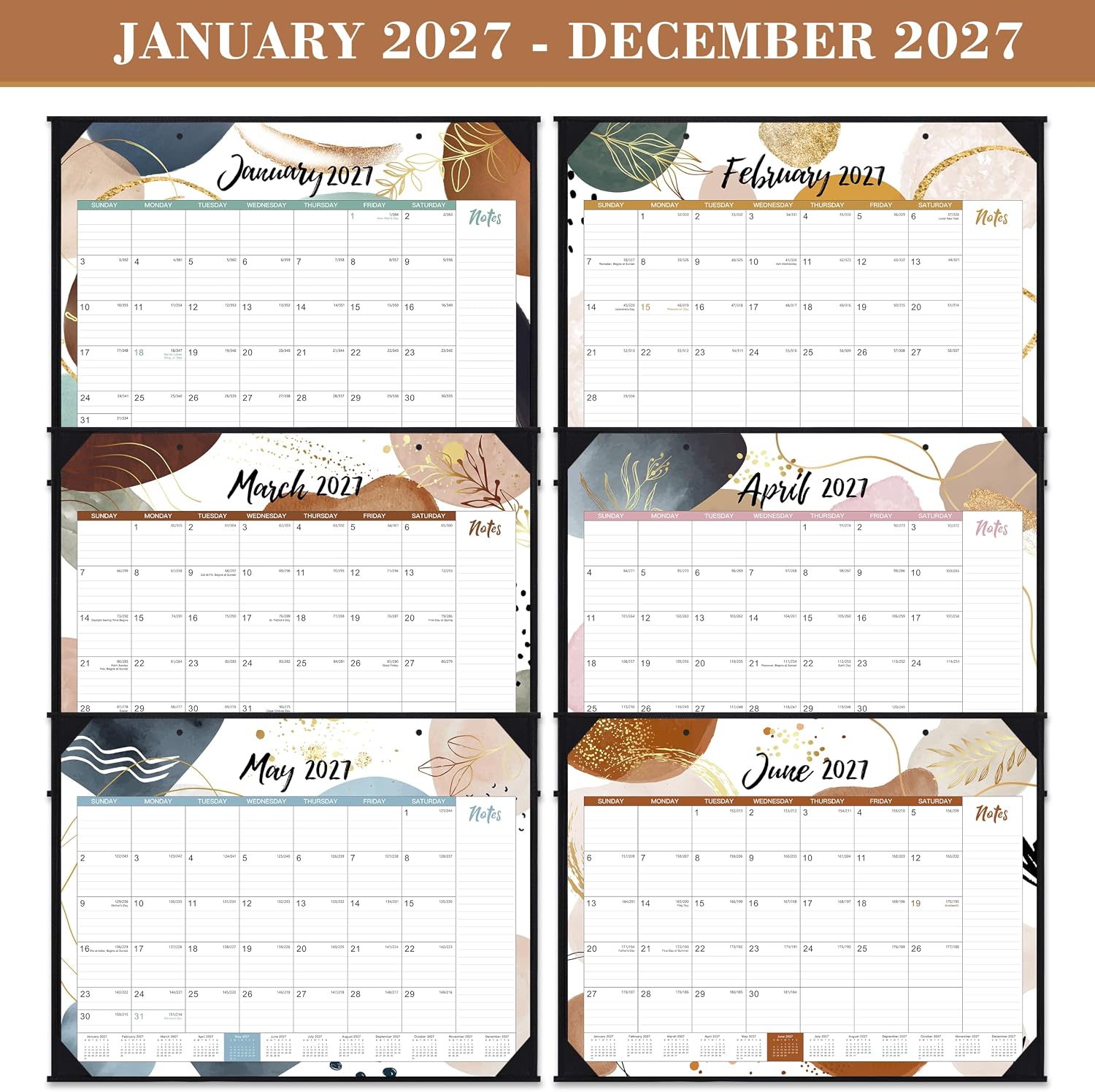 2027 Desk Calendar - Desk Calendar 2027 Large 22x17, Jan. 2027 - Dec. 2027