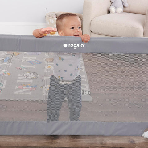 Regalo Safety 27.5"-50" Extra Wide Mesh Baby Gate, Doorways & Dooways