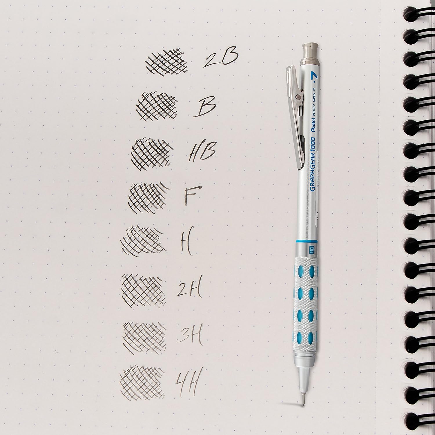 Pentel C27BPHB3K6 Super Hi-Polymer Lead Refills, 0.7mm, HB, Black, 30 per Tube (Pack of 3 Tubes)