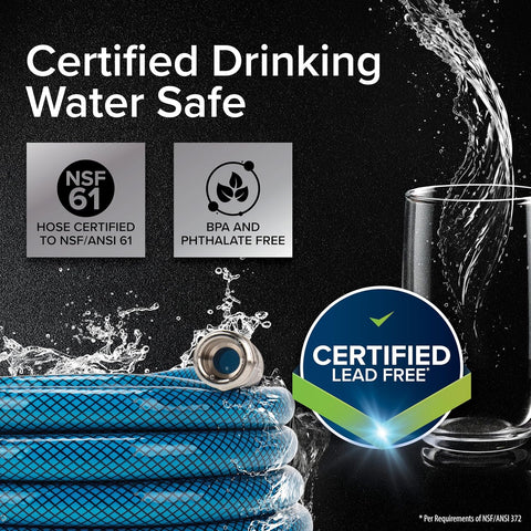 Camco TastePURE 4-Foot Premium Camper/RV Drinking Water Hose - Made in USA