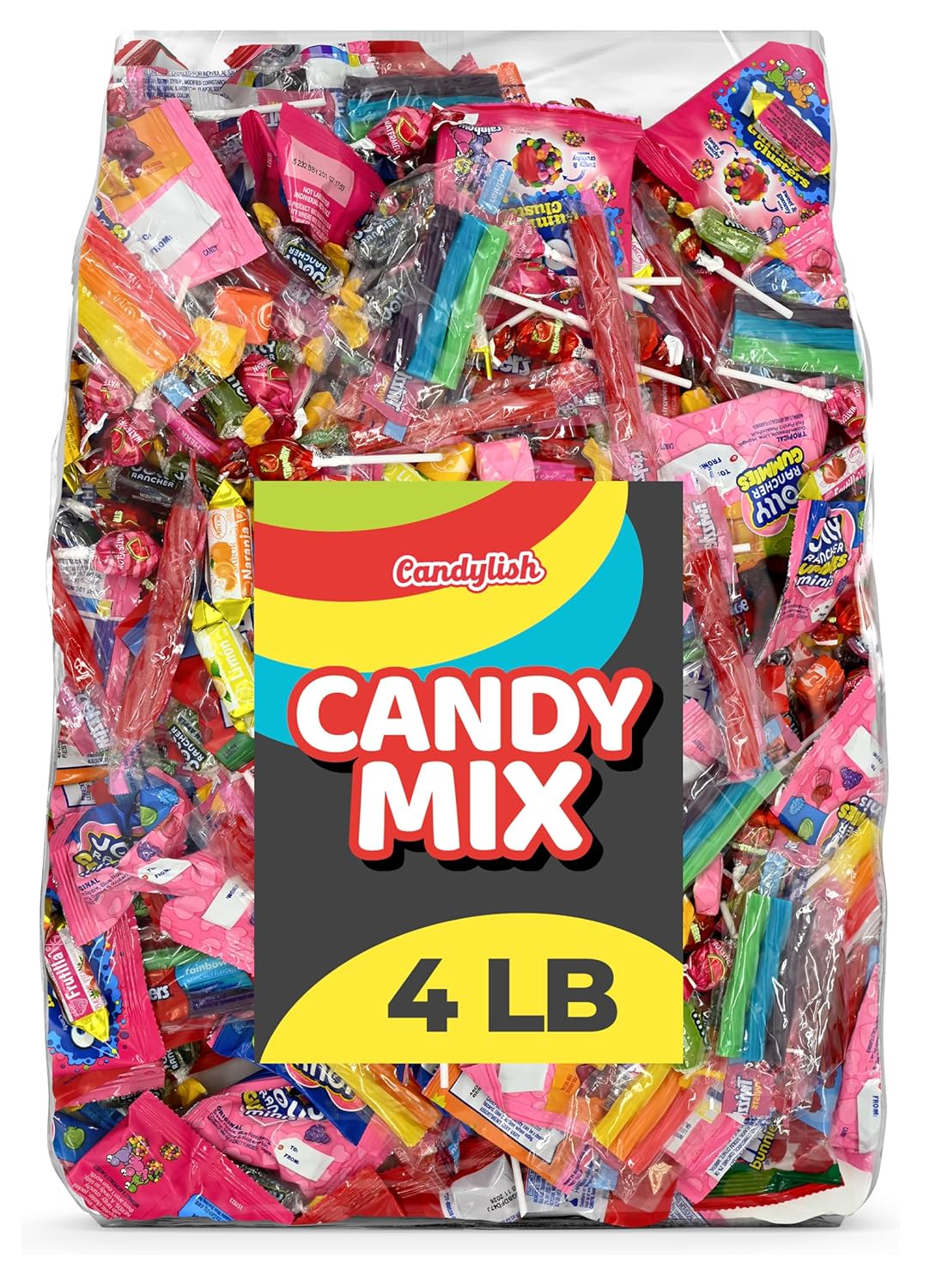 Candy Variety Pack 4lb, Bulk Candy Individually Wrapped, Pinata Candy Mix