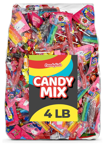 Candy Variety Pack 4lb, Bulk Candy Individually Wrapped, Pinata Candy Mix