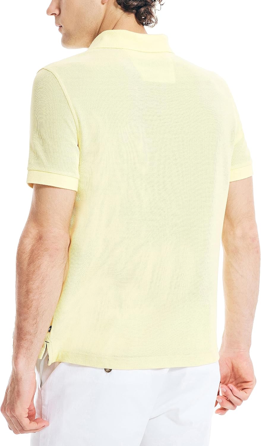Nautica Men's Classic Short Sleeve Solid Performance Deck Polo Shirt