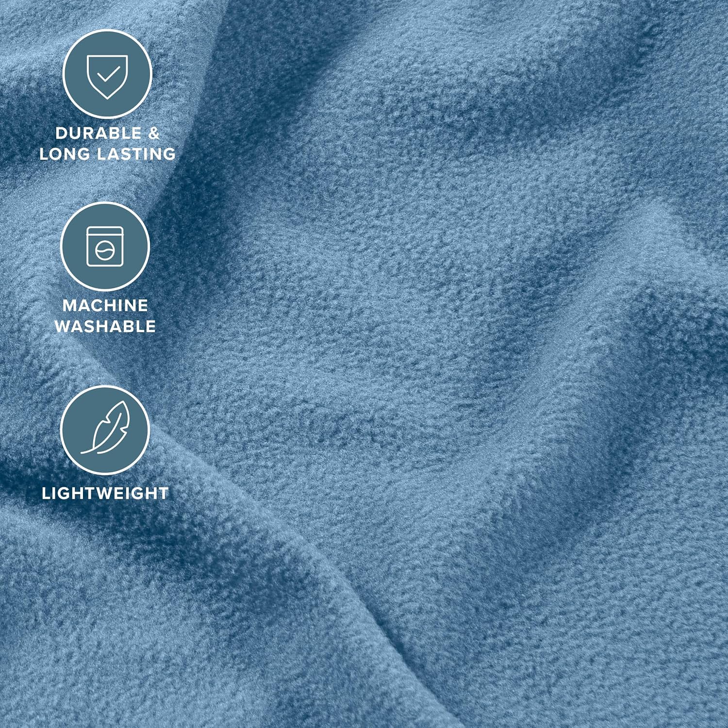 Bare Home Super Soft Fleece Sheet Set (King, Coronet Blue)