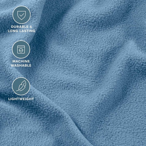 Bare Home Super Soft Fleece Sheet Set (King, Coronet Blue)