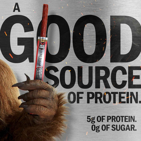 Jack Link's Original Zero Sugar Beef Sticks - (20 Pack) 0.92 oz Meat Sticks - Ready to Eat Protein Snacks - 5g Protein per Serving - Made with 100% Real Beef