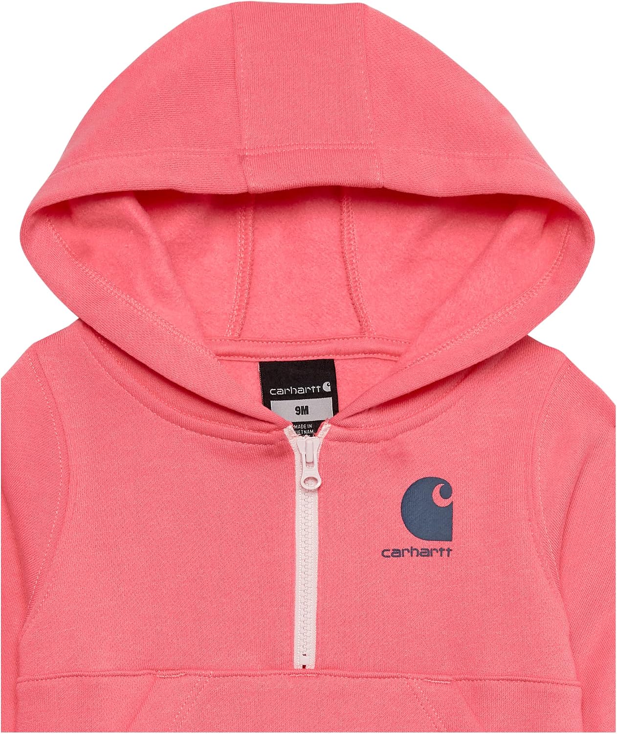 Carhartt girls Long-sleeve Half-zip Hooded Sweatshirt