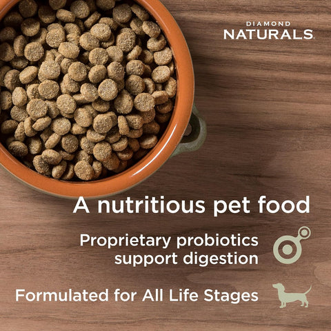 Diamond Naturals Skin & Coat Puppy, Adult & Senior Dry Dog Food Salmon 30lb