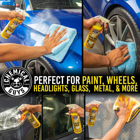 Chemical Guys, Blazin' Banana Carnauba Spray Wax, High Gloss Shine, 16 oz
