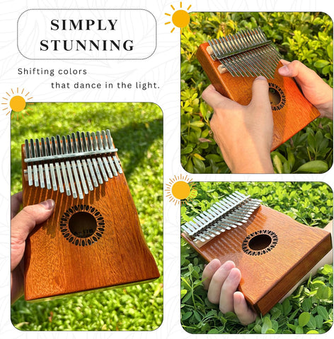 Newlam Kalimba Thumb Piano 17 Keys, Musical Gift for Kids and Adults