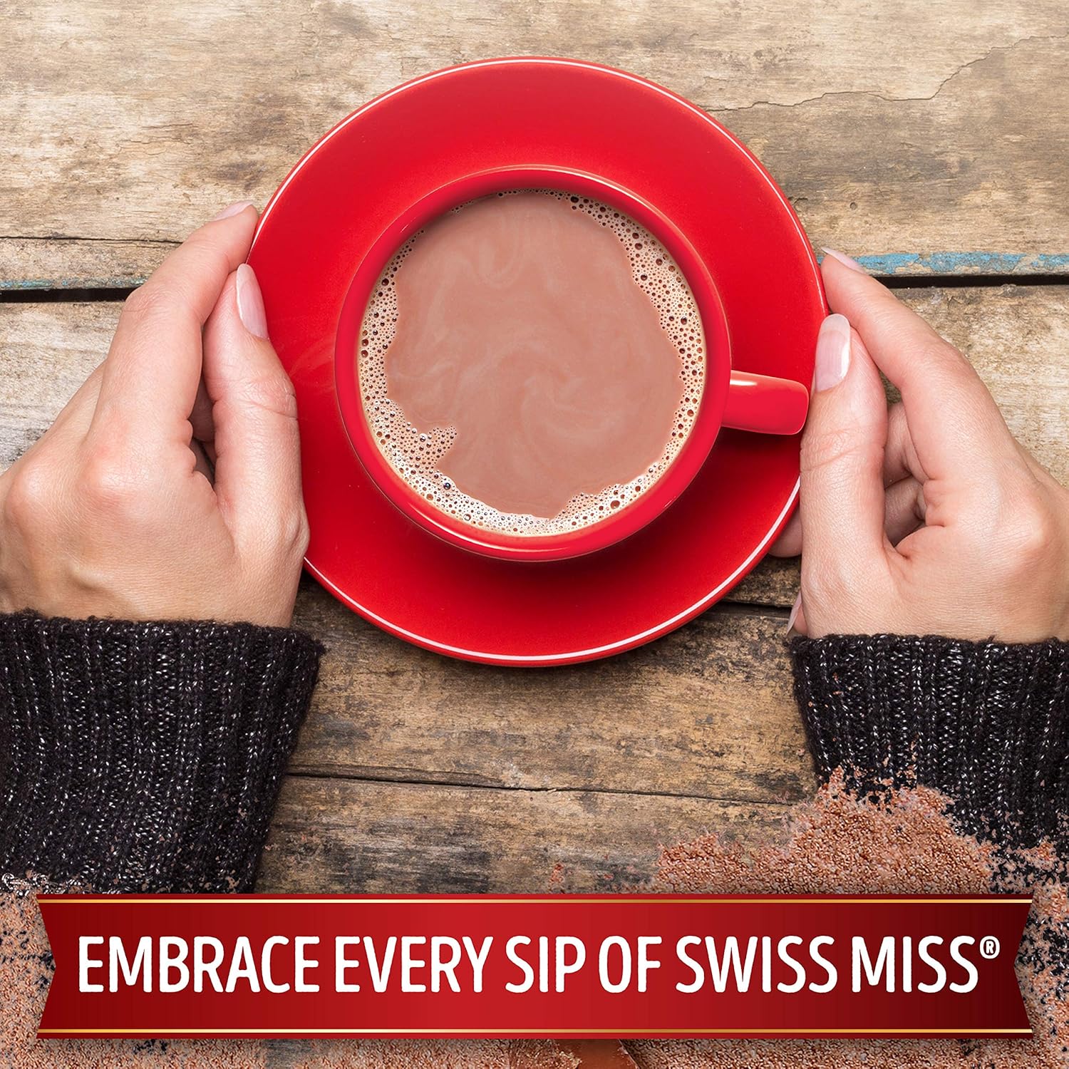 Swiss Miss Milk Chocolate Flavor Hot Cocoa Mix Canister, 45.68 oz. (Pack of 6)