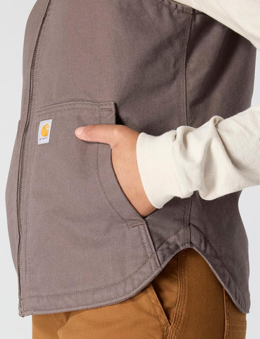 Carhartt Women's 104026 Women's Washed Duck Insulated Hooded Vest